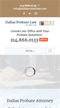 Mobile Screenshot of dallasprobatelaw.com